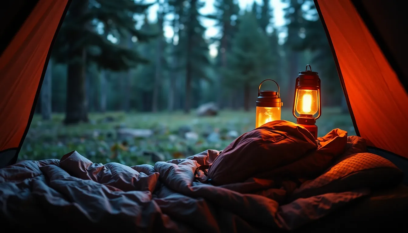 가을 백패킹 풍경