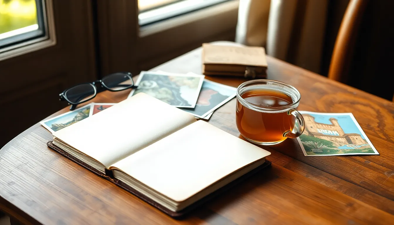 여행 계획을 세우는 모습