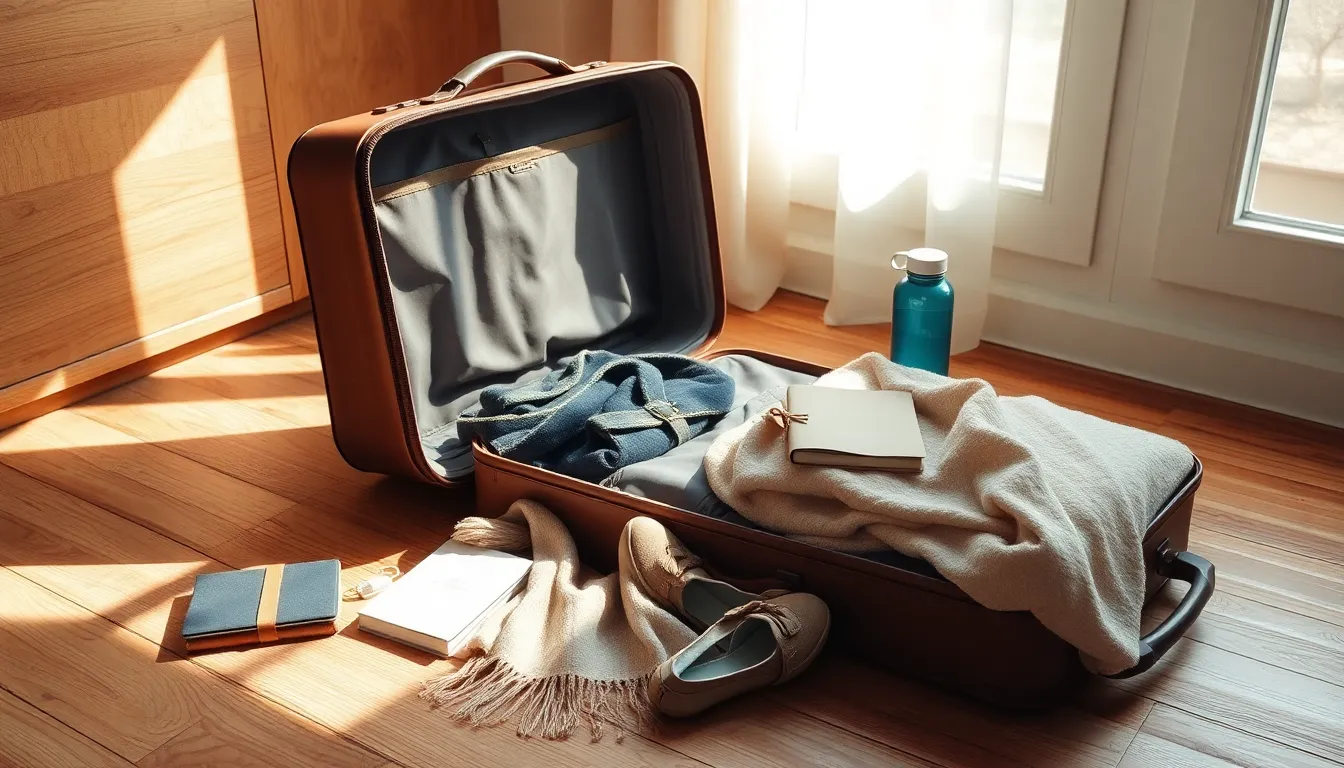 즐거운 해외여행을 계획하며 비행기 티켓과 여권을 준비하는 이미지입니다.