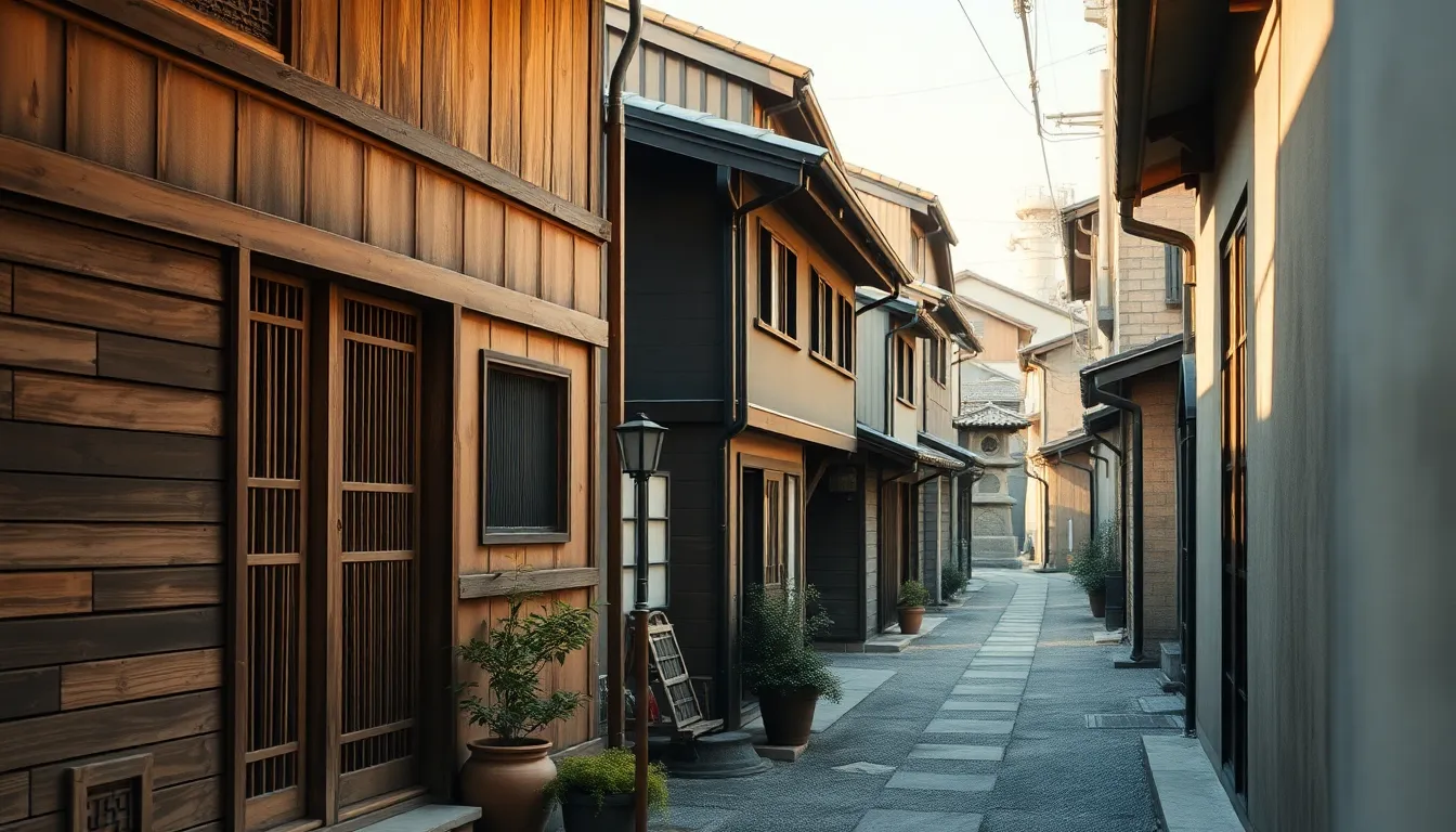 다카야마의 고즈넉한 거리 풍경