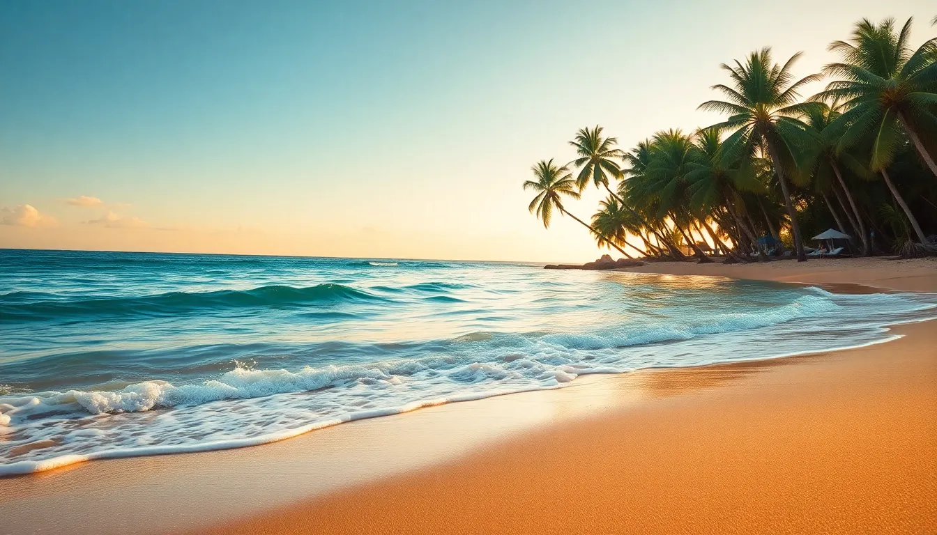 발리의 아름다운 해변과 석양