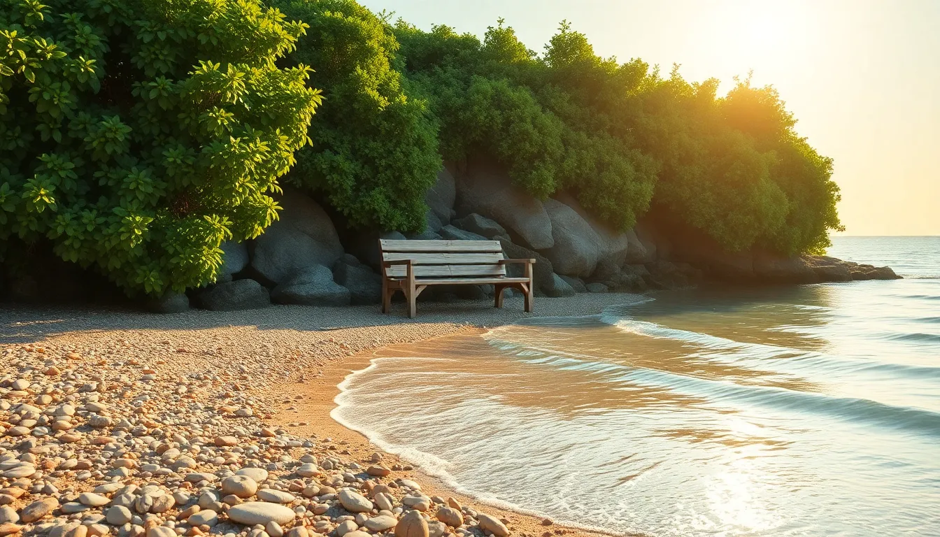 부산 해변의 아름다운 풍경