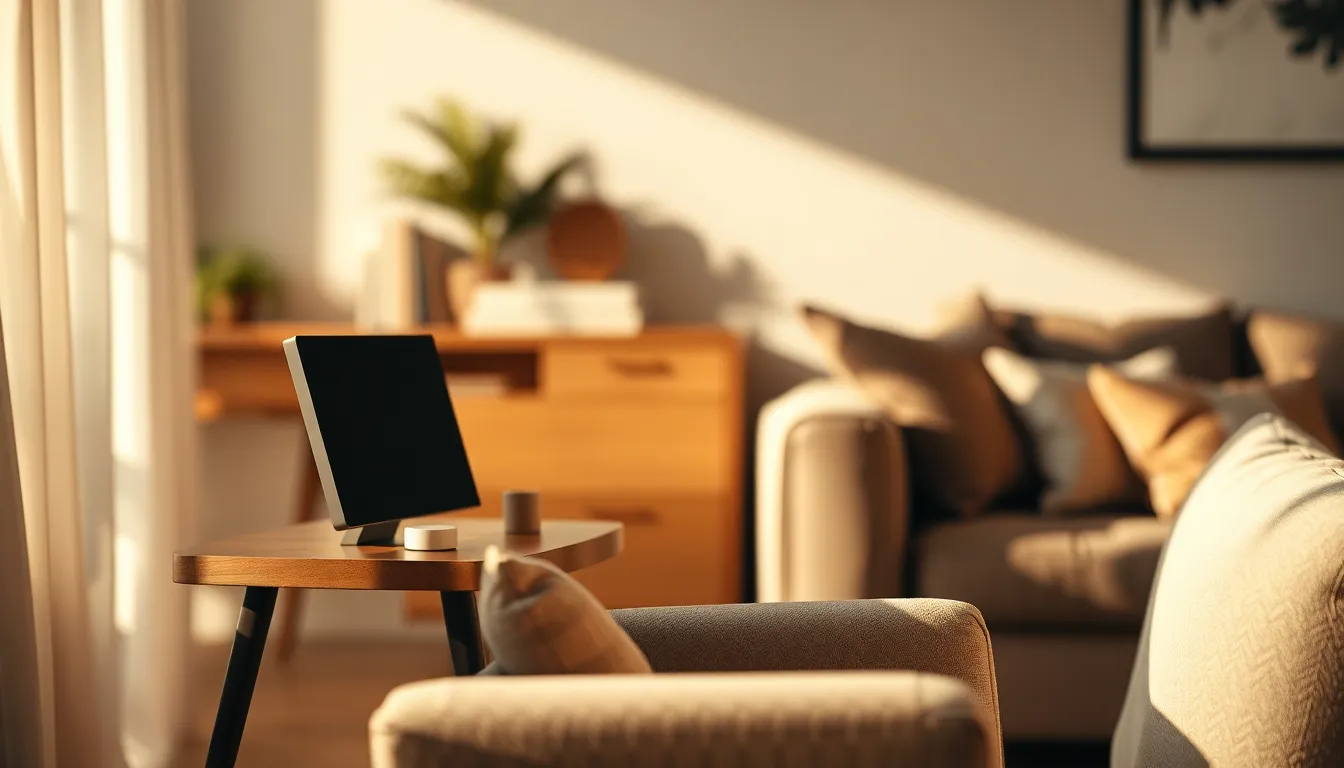 스마트 홈 기기들이 연결되어 있는 모습